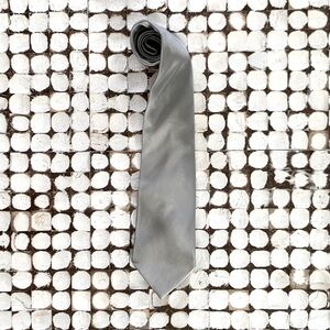 Silver Barroni Le Collezioni Silk Tie